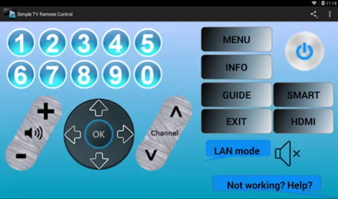 Simple TV Remote Control android App screenshot 0