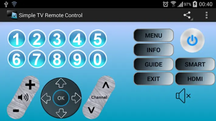 Simple TV Remote Control android App screenshot 2